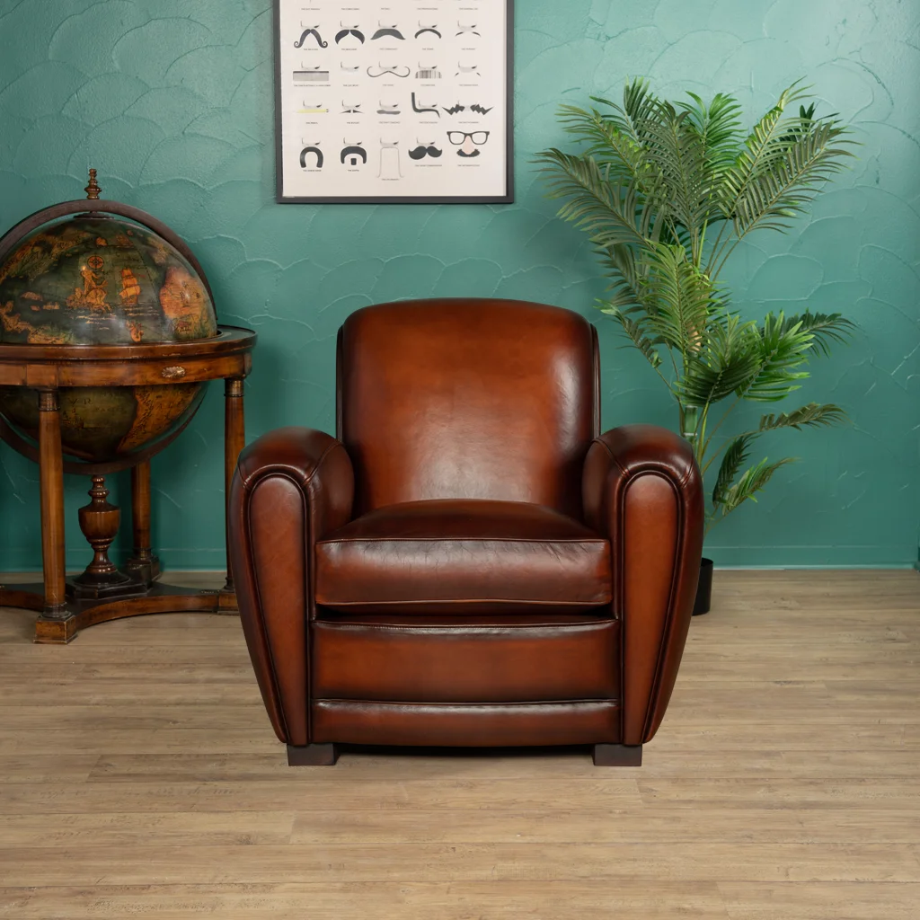 Joseph leather club chair