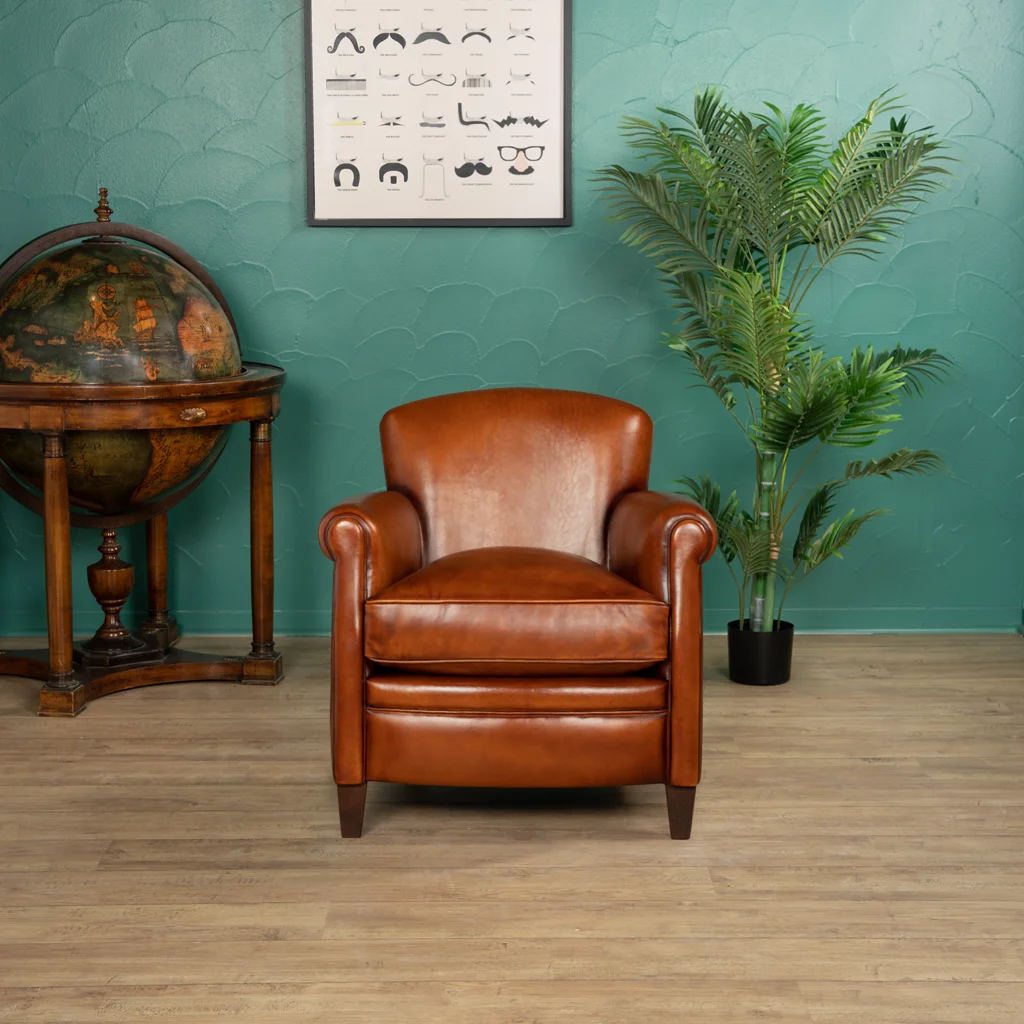 Parisian leather club chair