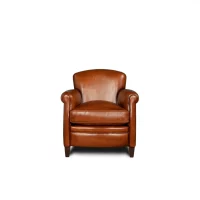 Havana Leather club chair Parisien in front view