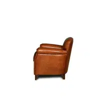 Havana Leather club chair Parisien in side view