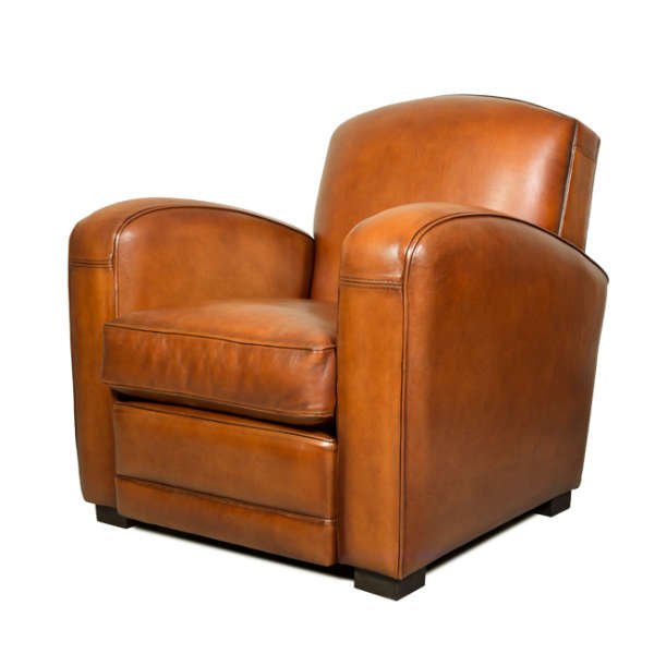 Grand Carré Club Chair My, Club Chair Leather Brown