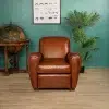 Havana Chaplin leather club chair in situation