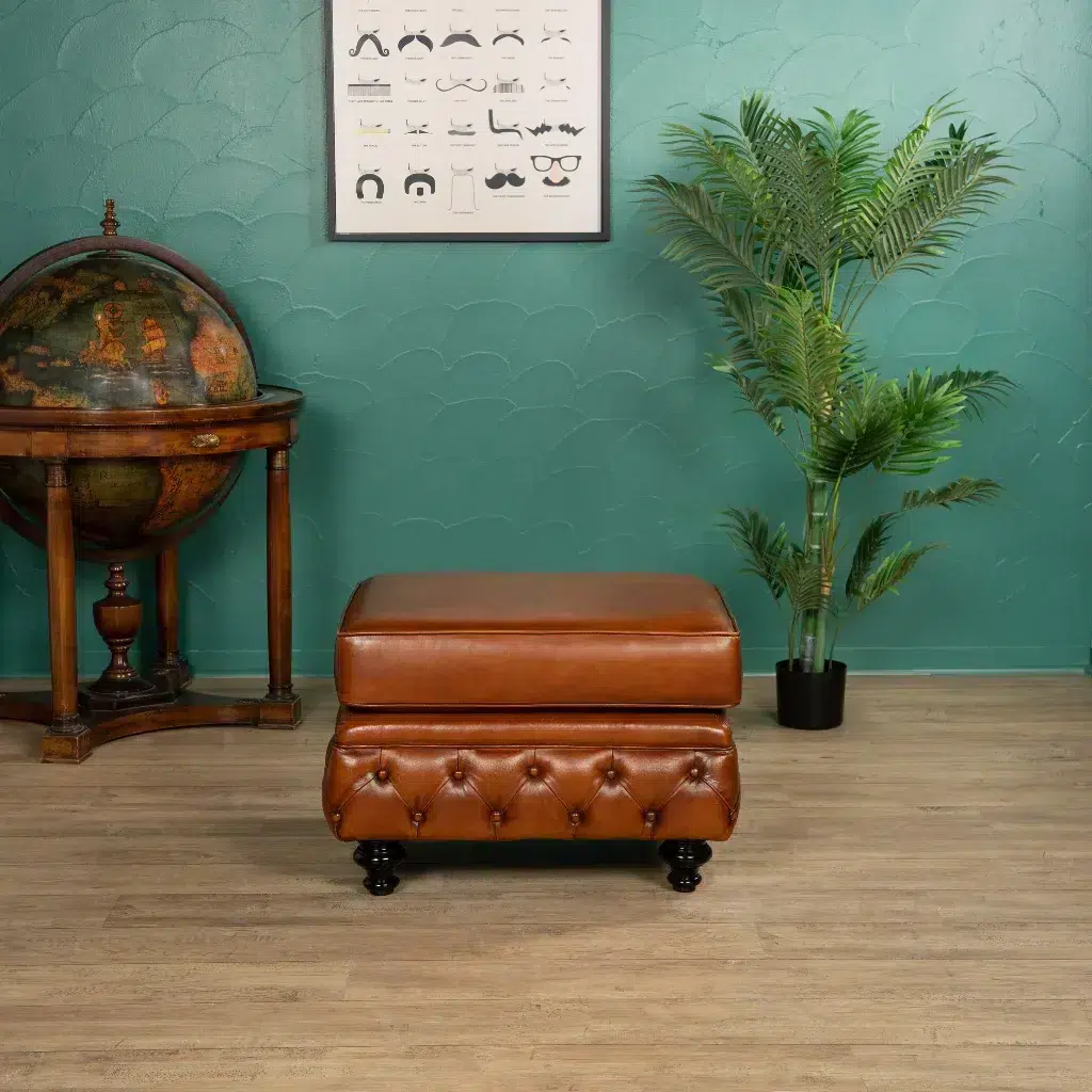 Chesterfield Tufted Rectangular Footrest