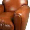 Epicure leather club chair zoom armrest