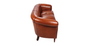 Harrys 1950, canapé 3 places, cuir rustique, côté